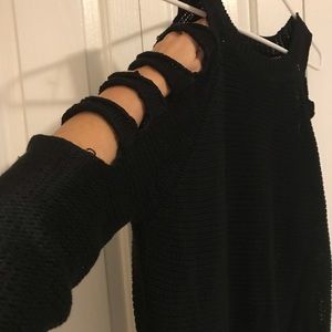 Black LF Cold Sleeve Sweater!